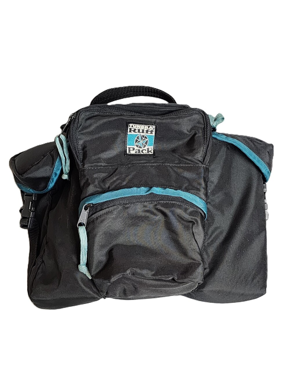Tundra Ruff Pack Waist Camera Pack Black Teal Multi-Compartment